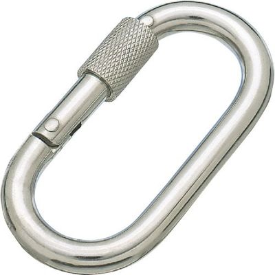 水本機械製作所 水本 カラビナジュニア(環付) A-1017 1個 336-9570（直送品）