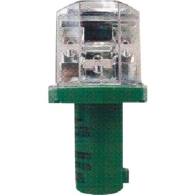 つくし工房 つくし 【ミツギロン製品】ソーラーパンチ 太陽電池付LED点滅灯 6212 1台 184-3234（直送品）