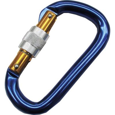 水本機械製作所 水本 アルミカラビナ(環付)(ブルー) 線径12mm A-1451 1個 316-5061（直送品）