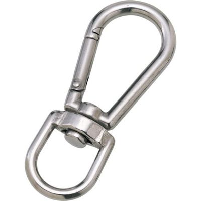 水本機械製作所 水本 ステンレス スナップフック BL型(スイベルタイプ) 線径4mm BL-4 1個 336-9647（直送品）