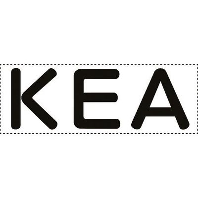 ユニット カッティング文字 KEA 427-17 1枚 164-4497（直送品）