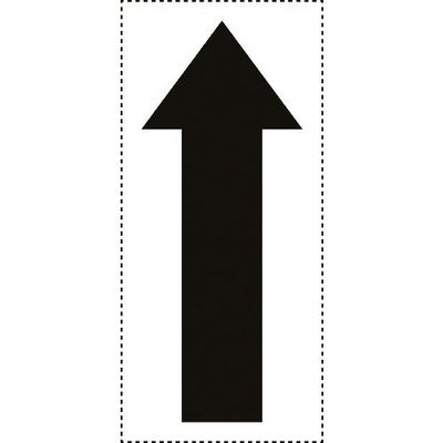 ユニット カッティング矢印 方向表示 黒 大 427-31 1組(10枚) 164-4538（直送品）