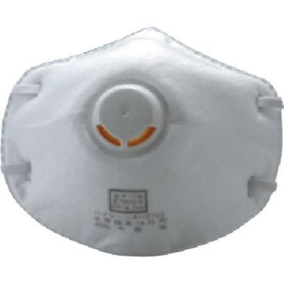 つくし工房 つくし 軽量防じんマスク排気弁付タイプ(10枚入 3338-A 1箱(10枚) 184-1561（直送品）