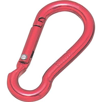 水本機械製作所 水本 アルミスナップフック(レッド) 線径6mm A-677 1個 317-4397（直送品）