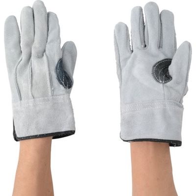 川西工業 川西 牛床革特厚黒アテ付 1P Lサイズ 2283-L 1セット(10双) 123-6037（直送品）