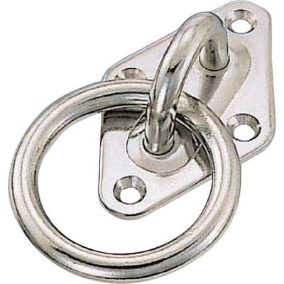 水本機械製作所 水本 ダイアモンドアイ丸カン 36mm×60mm 丸カン内径30mm A-048 1個 316-0281（直送品）