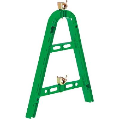 つくし工房 つくし 【三甲製品】単管バリケード(プラスチック製) 緑 5213-G 1台 184-4732（直送品）