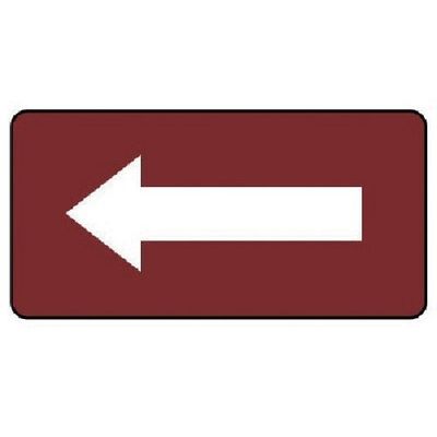 ユニット 配管ステッカー 暗い赤地白矢印(大) 80×150 10枚組 AS.2.50L 1組(10枚) 745-6891（直送品）