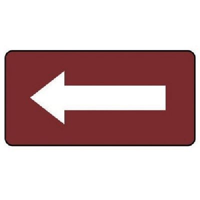 ユニット 配管ステッカー 暗い赤地白矢印(中) 60×120 10枚組 AS.2.50M 1組(10枚) 745-6905（直送品）