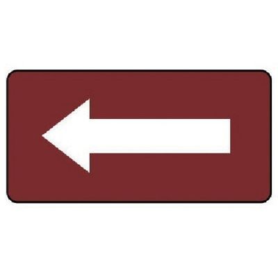 ユニット 配管ステッカー 暗い赤地白矢印(極小) 30×60 10枚組 AS.2.50SS 1組(10枚) 745-6921（直送品）