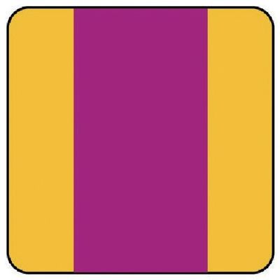 ユニット 配管識別ステッカー 放射能表示(小) 40×40 10枚組 AS.21S 1組(10枚) 745-7031（直送品）