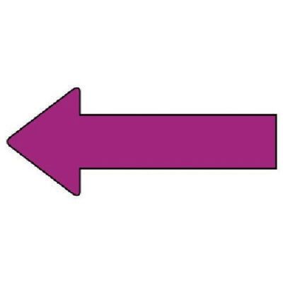 ユニット 配管ステッカー 方向表示 赤紫(中) 40×100 10枚組 AS.23.10M 1組(10枚) 745-7545（直送品）