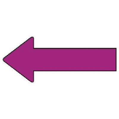 ユニット 配管ステッカー 方向表示 赤紫(小) 30×70 10枚組 AS.23.10S 1組(10枚) 745-7553（直送品）