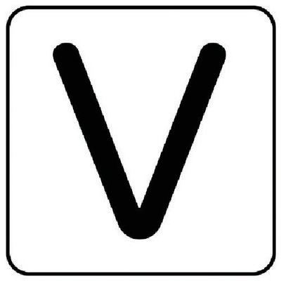 ユニット 配管ステッカー V(小) アルミ 40×40 10枚組 AS.25.22S 1組(10枚) 745-9033（直送品）