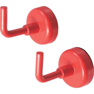 ワールドツール アストロプロダクツ AP 強力マグネットフック レッド (2個入) 2003000009408 1セット(2個)（直送品）