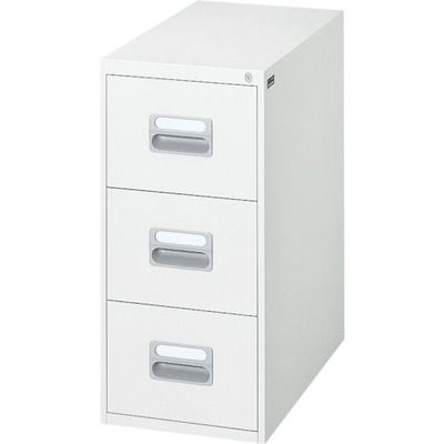ダイシン工業 DAISHIN ファイリングキャビネットB5タイプ3段 ホワイト色 B5-3W 1台 362-3195（直送品）