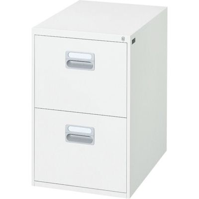 ダイシン工業 DAISHIN ファイリングキャビネットB4タイプ2段 ホワイト色 B4-2.76W 1台 362-1625（直送品）