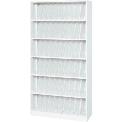 ダイシン工業 DAISHIN カルテ収納庫 ホワイト色 仕切り板54枚付き アジャスター付き M935-18KA4W 1台 362-1633（直送品）