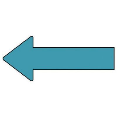 ユニット 配管ステッカー 方向表示 水色(小) 30×70 10枚組 AS.23.11S 1組(10枚) 745-7596（直送品）