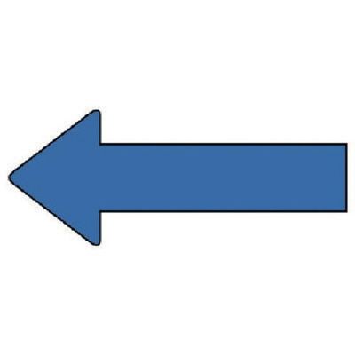 ユニット 配管ステッカー 方向表示 青(小) 30×70 10枚組 AS.23.2S 1組(10枚) 745-7715（直送品）