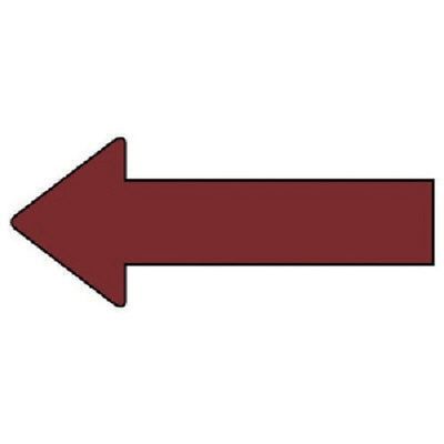 ユニット 配管ステッカー 方向表示 暗い赤(中) 40×100 10枚組 AS.23.3M 1組(10枚) 745-7740（直送品）