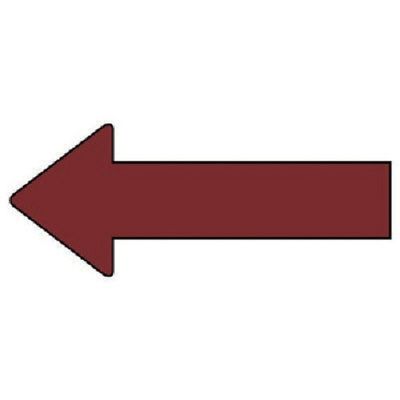 ユニット 配管ステッカー 方向表示 暗い赤(小) 30×70 10枚組 AS.23.3S 1組(10枚) 745-7758（直送品）