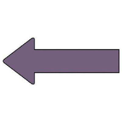 ユニット 配管ステッカー 方向表示 灰紫(中) 40×100 10枚組 AS.23.5M 1組(10枚) 745-7821（直送品）