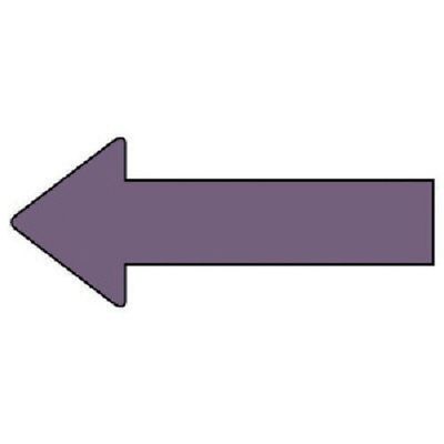 ユニット 配管ステッカー 方向表示 灰紫(小) 30×70 10枚組 AS.23.5S 1組(10枚) 745-7839（直送品）