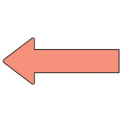 ユニット 配管ステッカー 方向表示 うすい黄赤(大) 50×130 10枚組 AS.23.7L 1組(10枚) 745-7898（直送品）