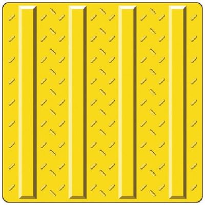 つくし工房 つくし 点字タイル(JIS規格)[誘導]屋外用 合成ゴム製 5582 1枚 184-4733（直送品）