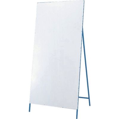 日本緑十字社 緑十字 工事用看板 白無地タイプ 工事ー7 1400×1100mm 自立式 スチール製 129007 1台 814-9521（直送品）