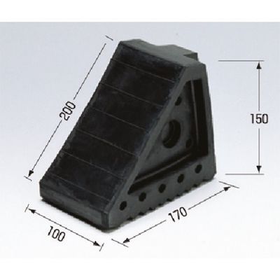 つくし工房 つくし タイヤストッパー(2トン車以下用歯止め) 5091 1個 185-2738（直送品）