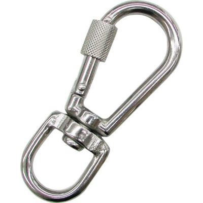 水本機械製作所 水本 ステンレス 環付スナップフック NBL型(スイベルタイプ) 線径4mm NBL-4 1個 336-6414（直送品）