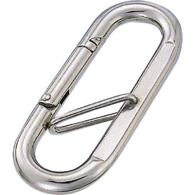 水本機械製作所 水本 ステンレス プチカラビナ(ハズレ止め付) 線径10mm長さ88mm A-159 1個 113-6165（直送品）