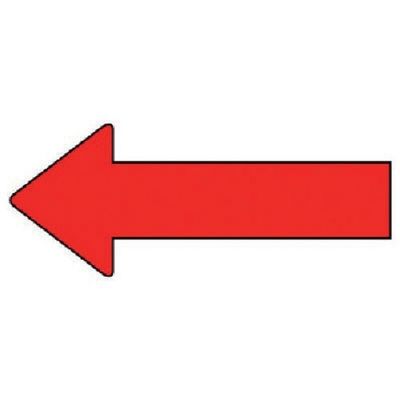 ユニット 配管ステッカー 方向表示 赤(中) 40×100 10枚組 AS.23.8M 1組(10枚) 745-7944（直送品）