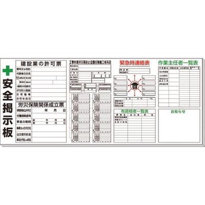 ユニット ◎土木用掲示板 313-906B 1セット 167-6100（直送品）