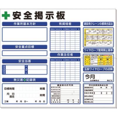 ユニット ◎安全掲示板法令許可票入横型白地 313-910AW 1セット 167-7606（直送品）