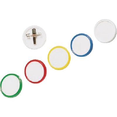 つくし工房 つくし 丸型カラーバッジ ブルー 892-BB 1個 184-1607（直送品）