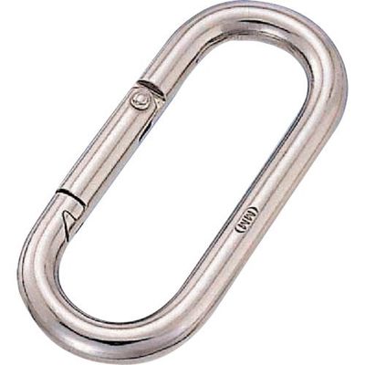 水本機械製作所 水本 ステンレス プチカラビナ(スタンダード型) SUS316 線径8mm P-8 316 1個 315-8597（直送品）