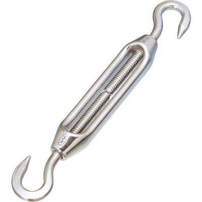 水本機械製作所 水本 ステンレスSUS316 枠式ターンバックル(フック&フック) 捻子径4分 A-2285 1個 195-1920（直送品）