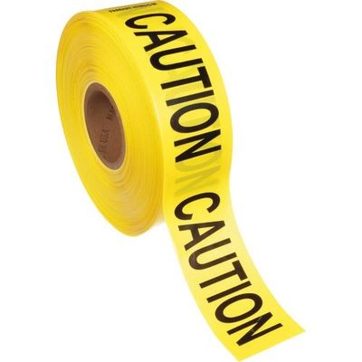 パンドウイットコーポレーション PANDUIT バリケードテープ 非粘着性ポリエチレンフィルム 黒/黄 HTB3ーCーM 1セット(2巻)（直送品）