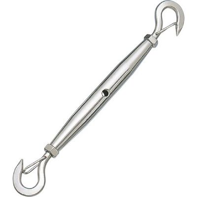 水本機械製作所 水本 パイプターンバックル(フック&フック)外れ止め付 捻子径3分 A-1828 1個 316-0350（直送品）