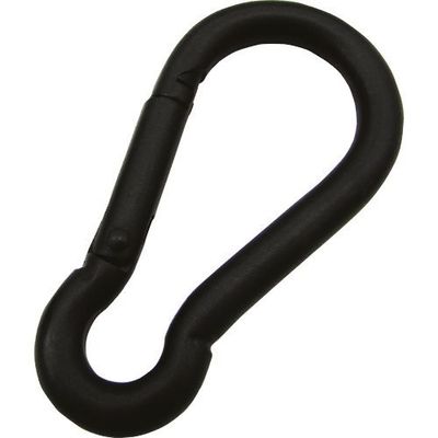 水本機械製作所 水本 ステンレス スナップフックB型 黒色塗装 線径8mm長さ80mm A-2840 1個 316-0289（直送品）