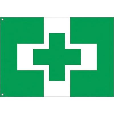 つくし工房 つくし 安全衛生旗 小サイズ 643-C 1枚 183-5246（直送品）