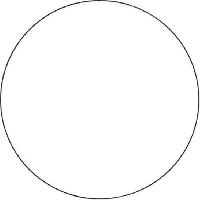 つくし工房 つくし ステッカー 丸形無地 白 850-E 1枚 184-3183（直送品）