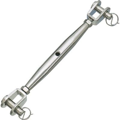 水本機械製作所 水本 ステンレス パイプターンバックルJ&J 捻子径M6 A-2573 1個 317-9145（直送品）