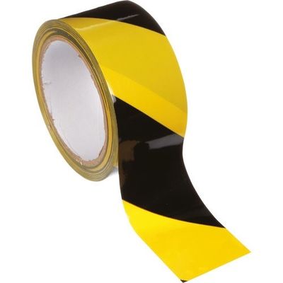 PANDUIT ハザードテープ 粘着テープ ビニル 黒/黄 ストライプ HT2SーBLKーYEL 1セット(2巻)（直送品）