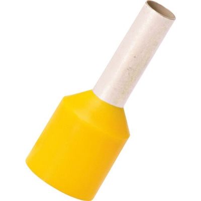 PANDUIT 絶縁付きフェルール端子 短絡防止用 AWG10 黄 100個入り FSDXL82ー12ーC 1袋(100個)（直送品）