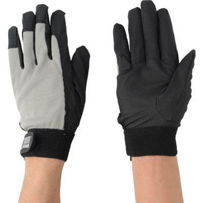 川西工業 川西 PUマスター グレー 1P Lサイズ 2974GR-L 1セット(10双) 123-6079（直送品）