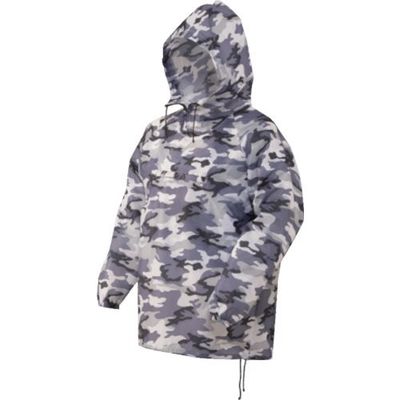 川西工業 川西 カモフラヤッケ グレー Mサイズ 4300G-M 1セット(5着) 854-5600（直送品）